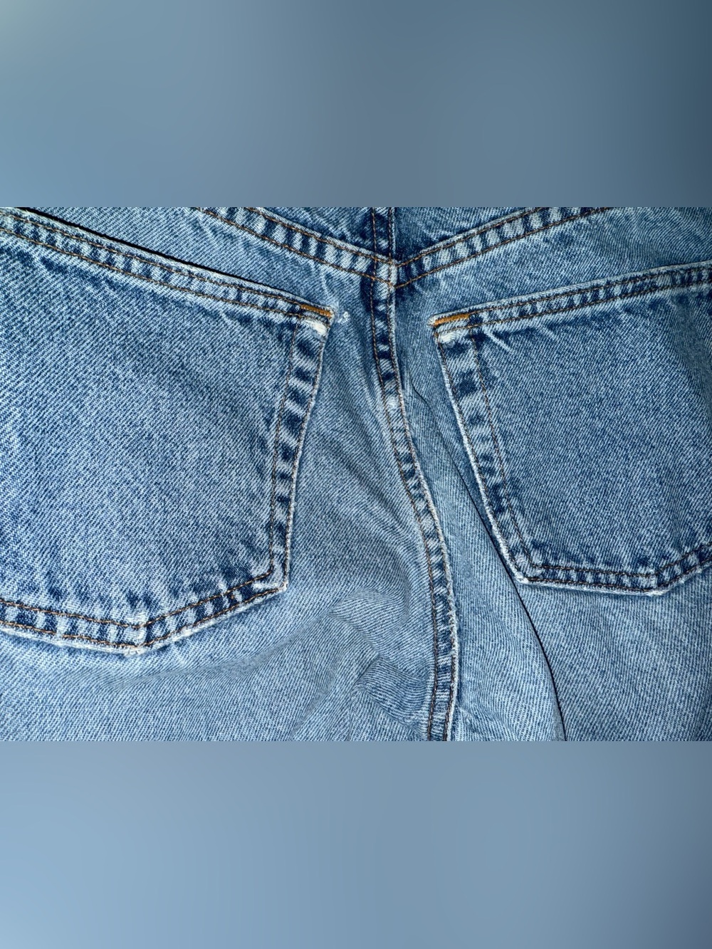 Vintage Gap #3 Classic Fit Light Blue distressed Denim Jeans 100% Cotton - Picture 6 of 14